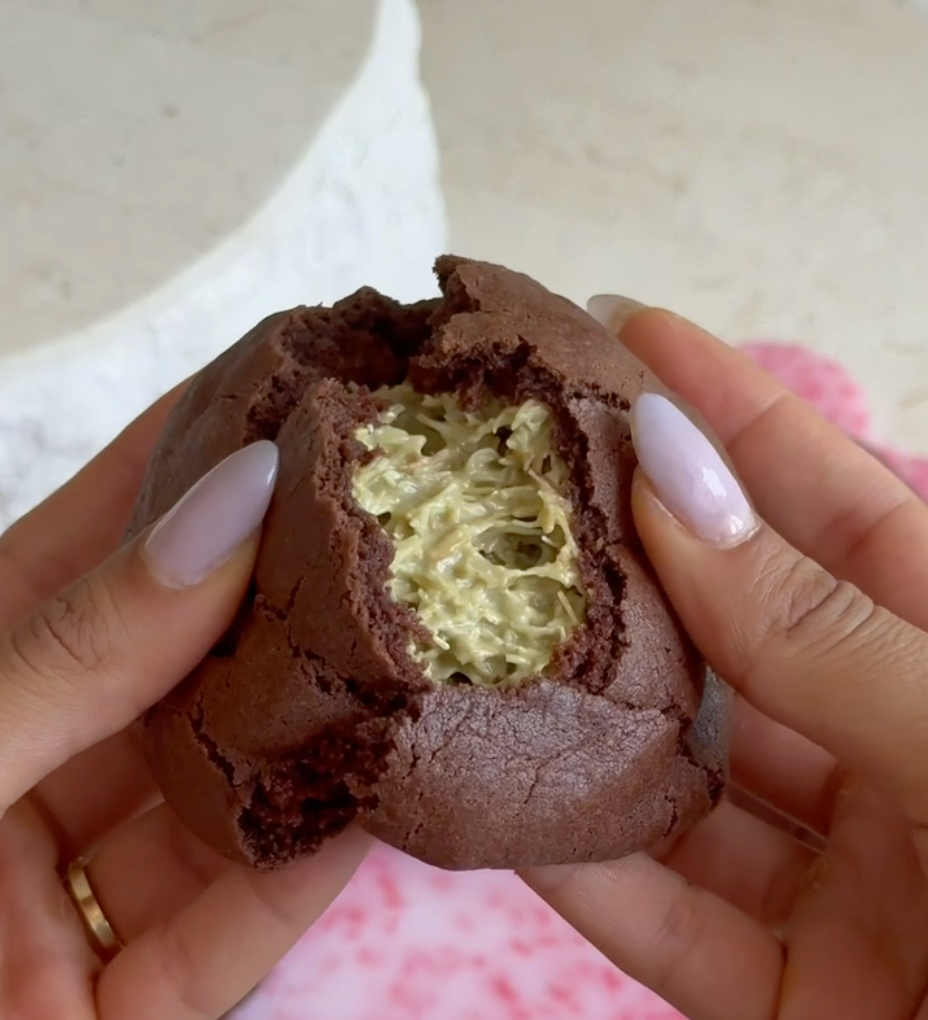 Pistachio Papi Dubai Stuffed Cookies