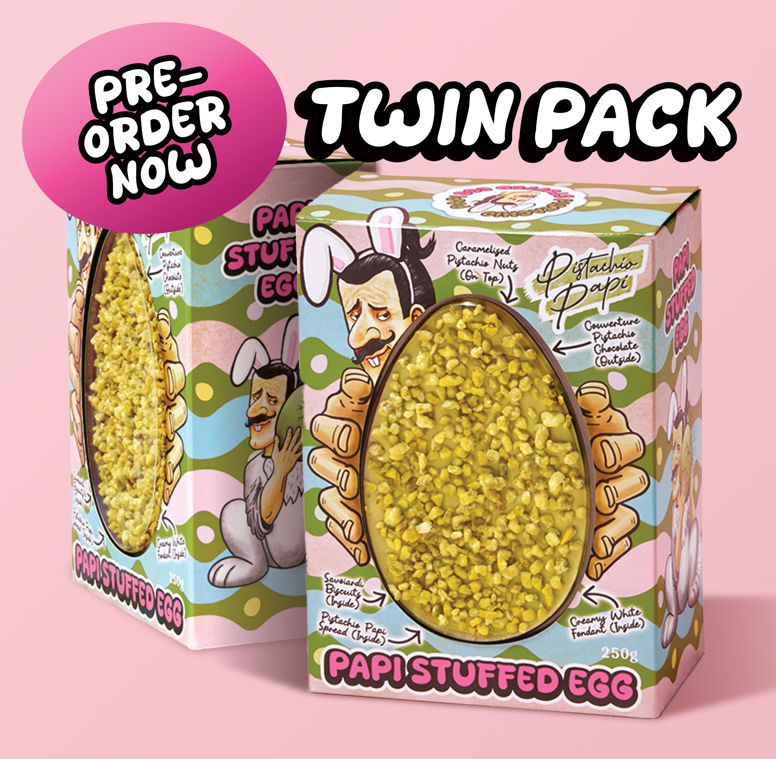 Pistachio Papi Stuffed Egg 2025 BUNDLE (X2 EGGS!)