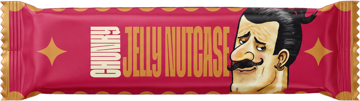 Jelly Nutcase Papi Chunky Bar in its wrapper