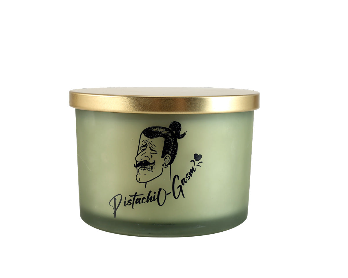 Pistachiogasm Triple Scented Soy Candle (500g)