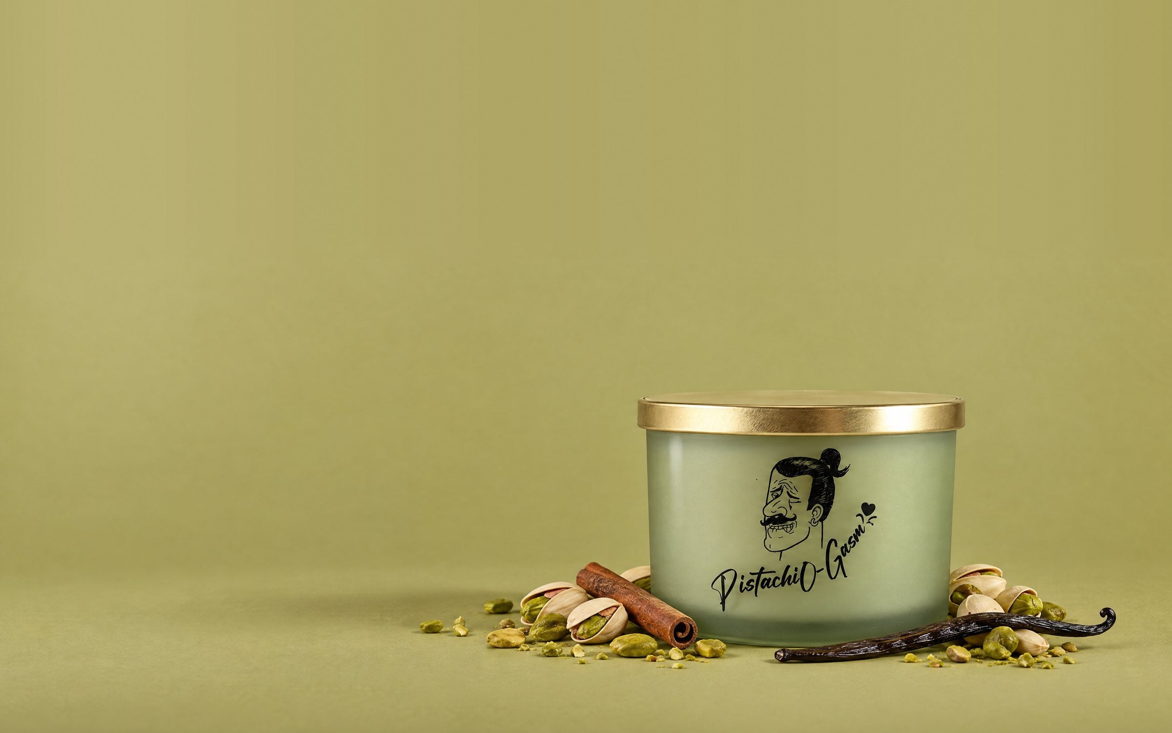 Pistachiogasm Triple Scented Soy Candle (500g)